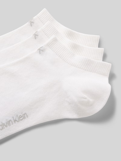 CK Calvin Klein Sneakersocken mit Label-Detail im 3er-Pack Hellgrau 2