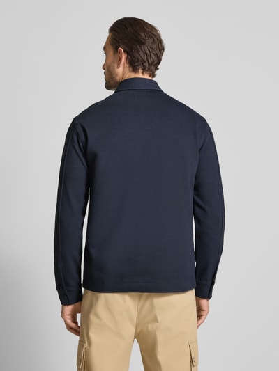 MCNEAL Regular fit overhemdjack met borstzak Marineblauw - 5