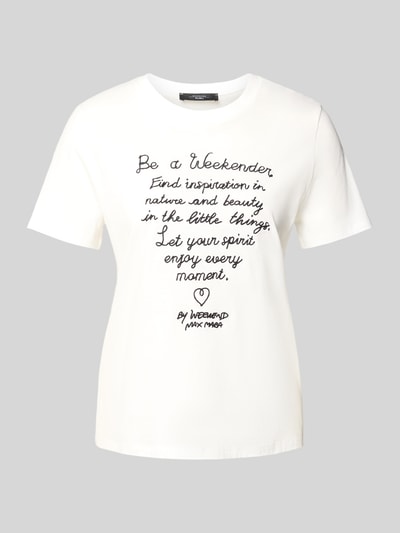Weekend Max Mara Regular Fit T-Shirt aus reiner Baumwolle Modell 'ARA' Weiss 2