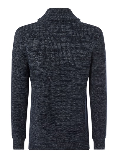 Christian Berg Men Pullover aus Baumwolle  Marine Melange 3