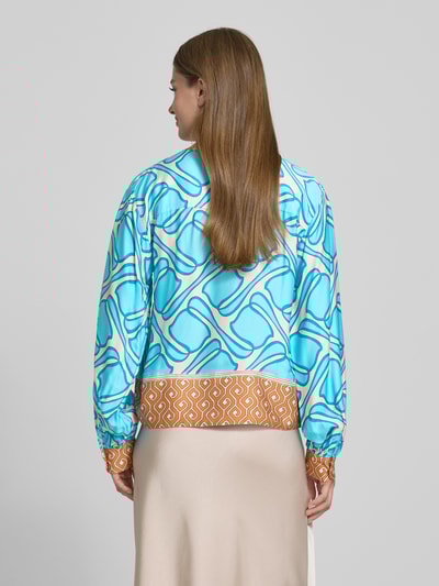 Emily Van den Bergh Blusenshirt mit V-Ausschnitt Aqua 5