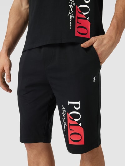 Polo Ralph Lauren Underwear Szorty z dzianiny dresowej z elastycznym pasem model ‘LOOPBACK’ Czarny 3