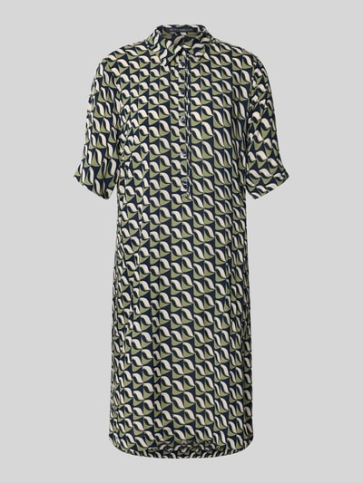 Betty Barclay Knielanges Hemdblusenkleid aus Viskose Marine 2