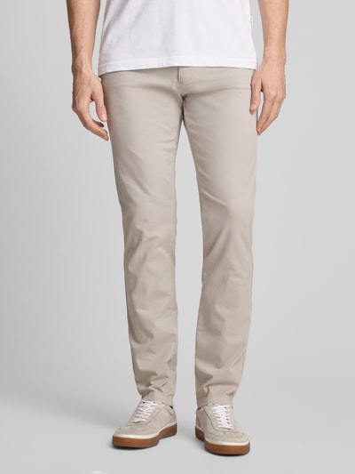 BOSS Orange Chinos o kroju slim fit z mieszanki bawełny Piaskowy 4