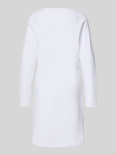 LOUIS & LOUISA Relaxed fit nachthemd met motiefprint, model 'Mein Wohlfühlzeit' Wit - 3