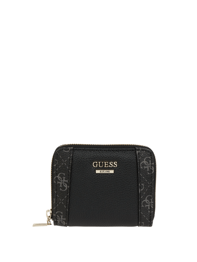 Guess Geldbörse mit Logo-Applikation Modell 'Naya'  Black 1