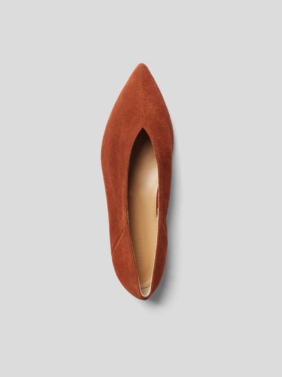 Aeyde Ballerinas aus Leder Cognac 4