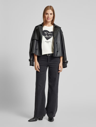 Weekend Max Mara T-Shirt mit Rundhalsausschnitt Modell 'VELLO' Offwhite 1