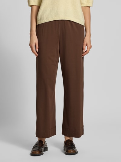 Weekend Max Mara Regular Fit Anzughose mit elastischem Bund Modell 'MODICO' Dunkelbraun 4