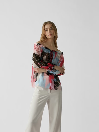 Philosophy di Lorenzo Ser Off-Shoulder-Top aus Seide Multi Stylebop 4