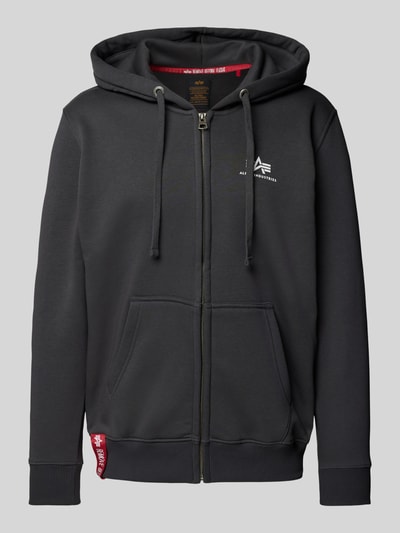 Alpha Industries Sweatjacke mit Label-Print Anthrazit 2