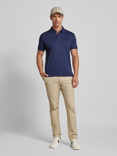 Polo Ralph Lauren Poloshirt met geribde mouwboorden Marineblauw - 1