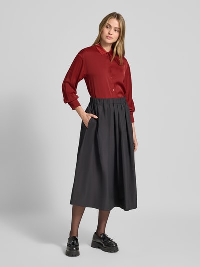 MSCH Copenhagen Regular Fit Hemdbluse mit Viskose-Anteil Modell 'Sandelina' Dunkelrot 1