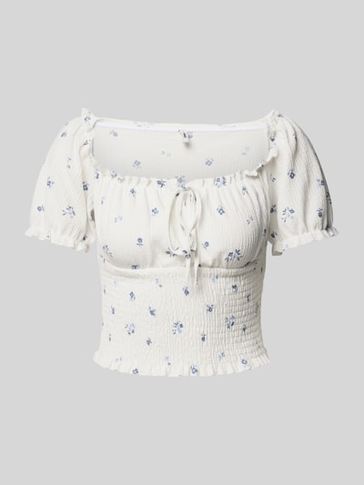 Only Regular Fit Top mit Allover-Muster Modell 'HILLARY' Offwhite 2