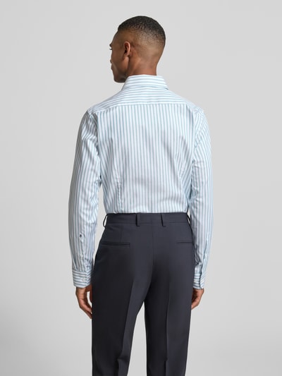 SEIDENSTICKER Slim fit zakelijk overhemd van katoen met kentkraag Lichtgroen - 5