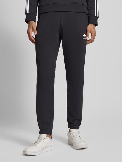 adidas Originals Sweatpants mit Label-Stitching und elastischem Bund Black 4