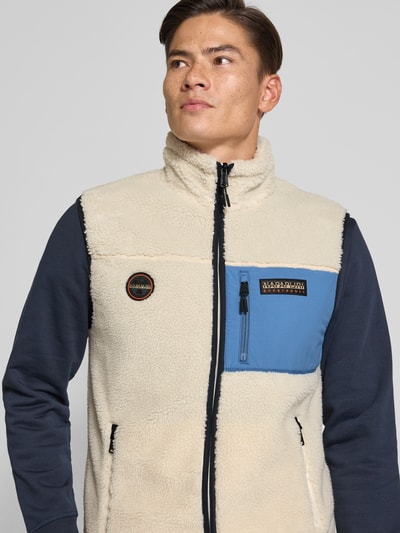 Napapijri Weste mit Label-Patch Modell 'YUPIK' Offwhite 3