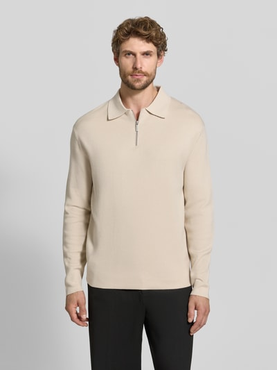 Selected relaxed fit pullover van pure viscose model 'TELLER' Beige - 4