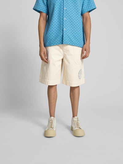 ISNURH Shorts mit elastischem Bund Beige 4