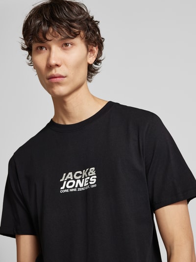 Jack & Jones T-Shirt mit Label-Print Modell 'TARMAC' Black 3