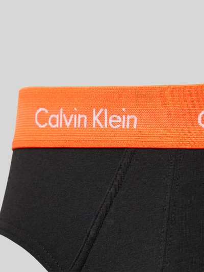 Calvin Klein Underwear Slip met elastische band met label in een set van 3 stuks Zwart - 2