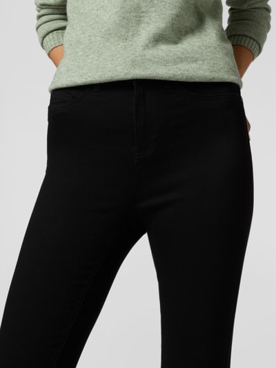 Noisy May Skinny fit jegging met labelpatch Zwart - 3