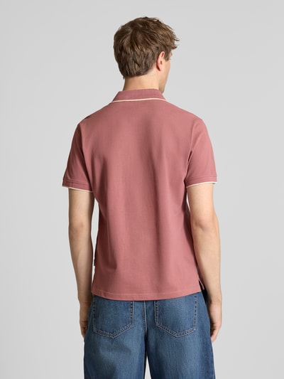 Blend Regular Fit Poloshirt mit Logo-Stitching Modell 'Hedin' Kirsche 5