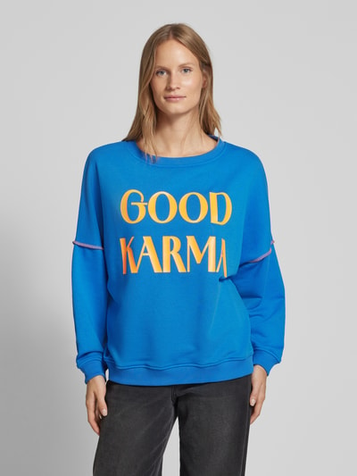 miss goodlife Oversized Sweatshirt mit Label-Print Royal 4