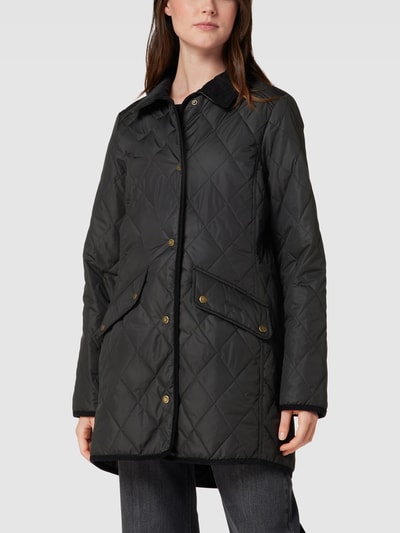 Barbour Steppjacke mit Fleecefutter und Cordkragen Modell 'CAVALRY' Black 4