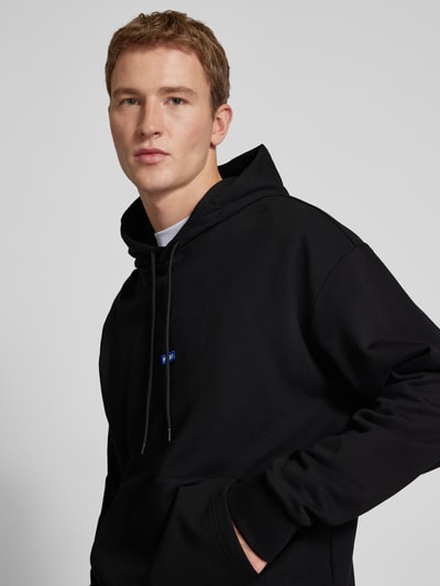 Hugo Blue Hoodie mit Kapuze Modell 'Nalonso' Black 3