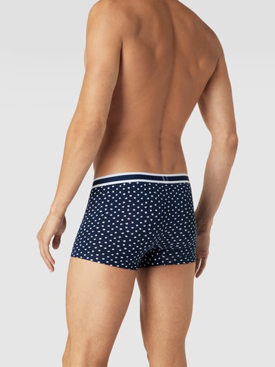 Mey Boxershort met all-over motief, model 'Townsville' Donkerblauw - 4