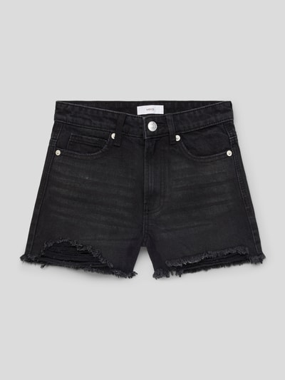 Mango Bermudas im Used-Look Modell 'helena' Black 1