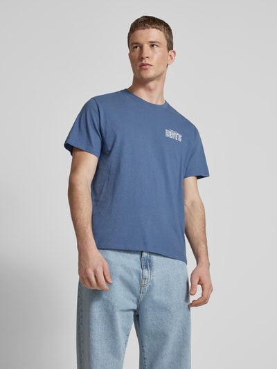 Levi's® Relaxed Fit T-Shirt mit Label-Print Rauchblau 4