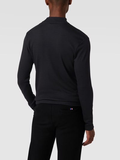 Drykorn Longsleeve mit Stretch-Anteil in Ripp-Optik Modell 'Moritz'  Black 5