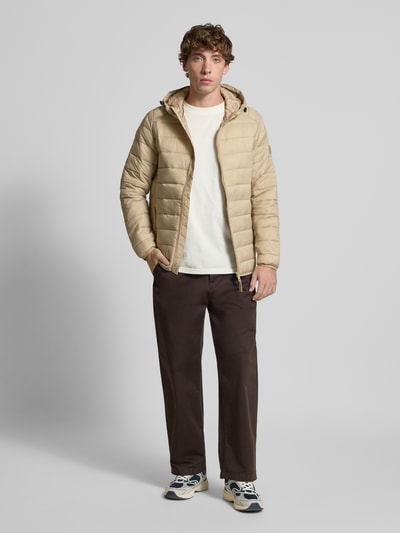 Jack & Jones Steppjacke mit Reißverschlusstaschen Modell 'BRADLEY' Beige 1
