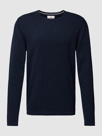 s.Oliver RED LABEL Longsleeve mit Label-Detail Rauchblau 2
