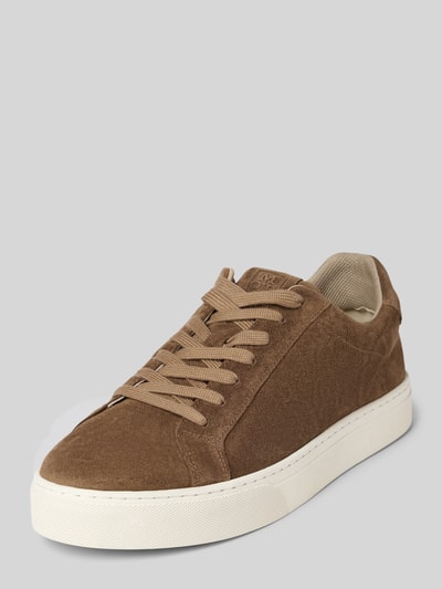 Marc O'Polo Low Top Sneaker aus echtem Rindsleder Taupe 1