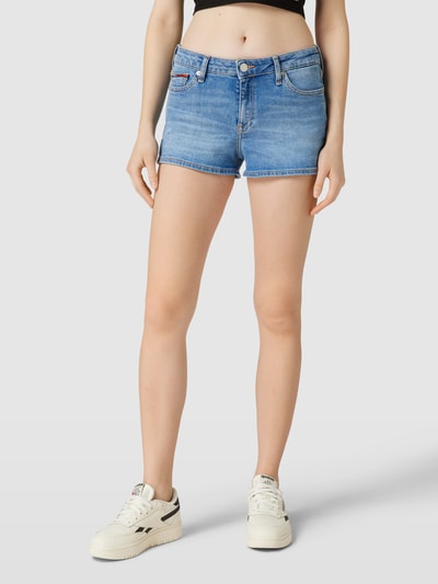 Tommy Jeans Skinny Fit Jeansshorts im 5-Pocket-Design Modell 'NORA' Hellblau 4