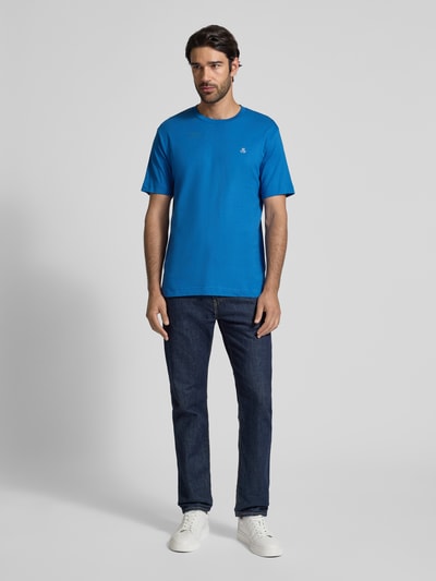 Marc O'Polo Regular Fit T-Shirt aus reiner Baumwolle Jeansblau 1
