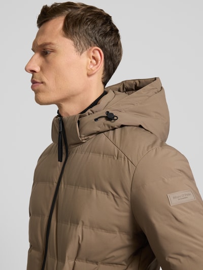 Marc O'Polo Regular fit donsjack met capuchon Camel - 3