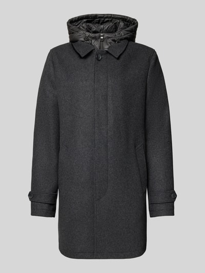 Geox Functioneel jack met wolmix, model 'MONREALE' Antraciet - 2