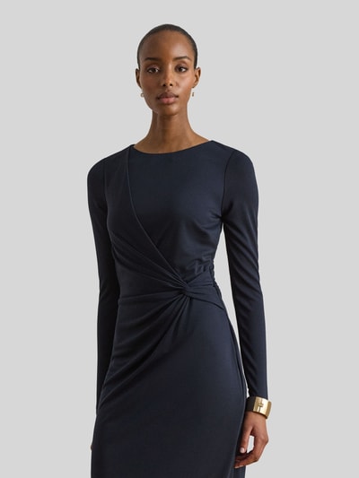 Lauren Ralph Lauren Figurbetontes Etuikleid mit Knoten-Detail Marine 1