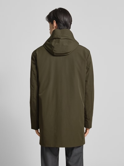 Cinque Płaszcz o kroju regular fit z dwustronnym zamkiem błyskawicznym model ‘SURVIVOR’ Oliwkowy 5