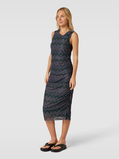 Jake*s Collection Midi-jurk met all-over motief Groen - 1