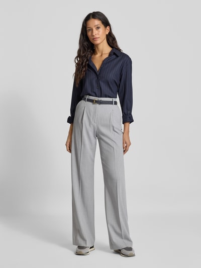 Mango Stoffhose mit französischen Eingrifftaschen Hellgrau 1