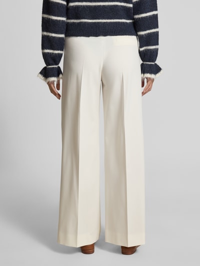 HUGO Regular Fit Weite Hose mit Viskose-Anteil Modell 'HUZILI' Offwhite 4