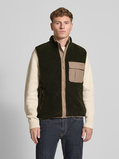 Levi's® Weste mit Reißverschluss Modell 'JOONIE' Dunkelgruen 4