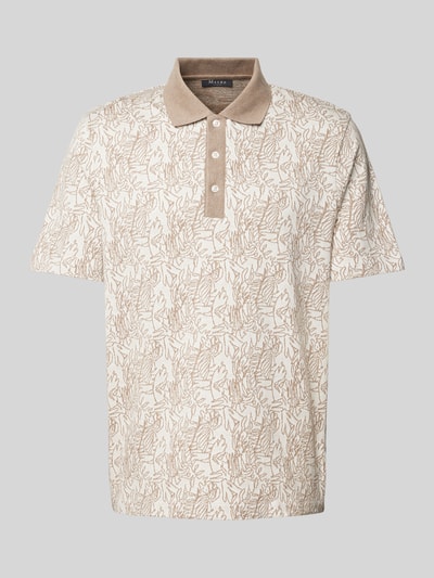 MAERZ Muenchen Poloshirt met ribboorden Ecru - 2