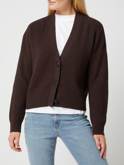 Tom Tailor Cardigan van viscosemix Donkerbruin - 4