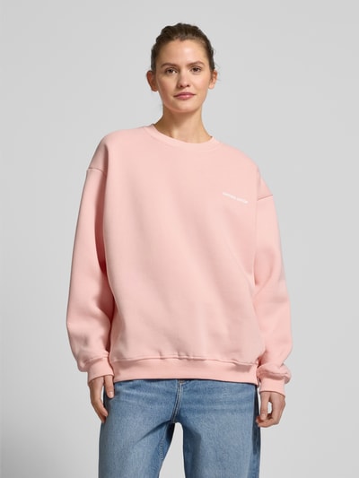 ANOTHER COTTON LAB Bluza o kroju oversized z nadrukiem z logo Różowy 4